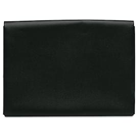 Hermès-Hermès Schwarze Epsom Pochette Calvi GM-Schwarz