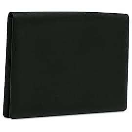 Hermès-Hermès Black Epsom Pochette Calvi GM-Black