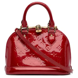 Louis Vuitton-Louis Vuitton Red Monogram Vernis Alma BB-Red