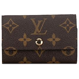Louis Vuitton-Portachiavi Louis Vuitton con monogramma marrone 6-Marrone