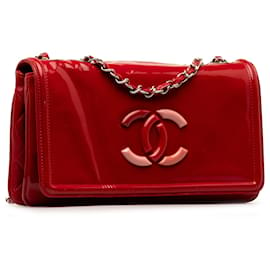 Chanel-Rabat verni pour rouge à lèvres Chanel Red CC-Rouge