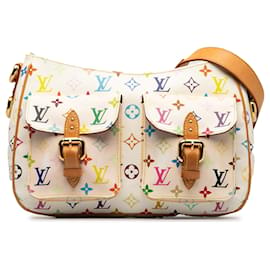 Louis Vuitton-Louis Vuitton White Monogram Multicolore Lodge GM-White