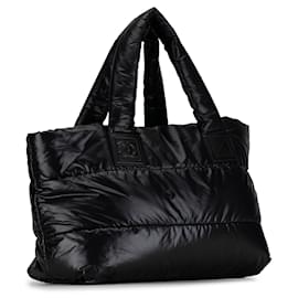 Chanel-Bolso tote reversible Coco Cocoon mediano negro de Chanel-Negro