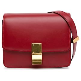 Céline-Celine Red Small Classic Box-Red