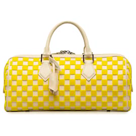 Louis Vuitton-Louis Vuitton Brown Damier Cubic East West Speedy-Brown,Beige,Yellow