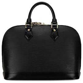 Louis Vuitton-Louis Vuitton Black Epi Alma PM-Noir