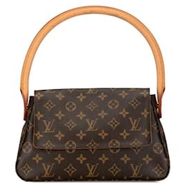 Louis Vuitton-Louis Vuitton Mini Looping Sac à bandoulière en toile Sac à bandoulière Mini Looping en bon état-Autre