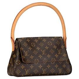 Louis Vuitton-Louis Vuitton Mini Looping Shoulder Bag Canvas Shoulder Bag Mini Looping in Good condition-Other