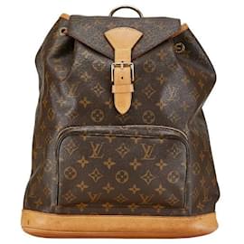 Louis Vuitton-Louis Vuitton Montsouris GM Canvas Backpack M51135 in Fair condition-Other