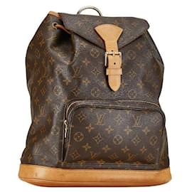 Louis Vuitton-Louis Vuitton Montsouris GM Canvas Backpack M51135 in Fair condition-Other