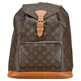 Louis Vuitton-Louis Vuitton Montsouris GM Canvas Backpack M51135 in Good condition-Other