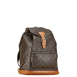 Louis Vuitton-Louis Vuitton Montsouris GM Canvas Backpack M51135 in Good condition-Other