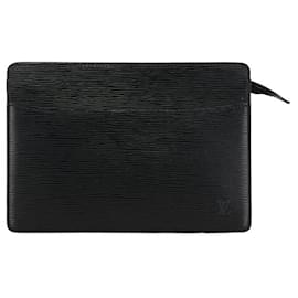 Louis Vuitton-Louis Vuitton Pochette Homme Leather Clutch Bag M52522 in Good condition-Other