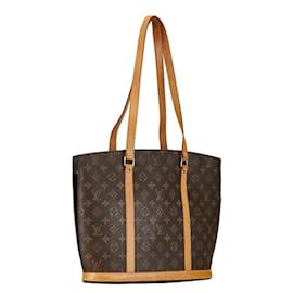 Louis Vuitton-Louis Vuitton Babylone Tote Bag Canvas Tote Bag M51102 en buen estado-Otro
