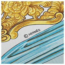 Hermès-Hermes Carré Etriers Foulard en soie Foulard en coton en excellent état-Autre