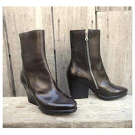 Dries Van Noten-Ankle Boots-Dark brown