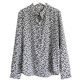 Stella Mc Cartney Camicia di seta stampata con frutta di Stella McCartney Blu navy
