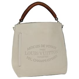 Louis Vuitton-LOUIS VUITTON Parnasea Bagatelle Shoulder Bag White M94351 LV Auth bs14175-White