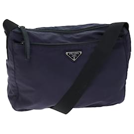 Prada-PRADA Shoulder Bag Nylon Purple Auth 74964-Purple