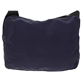 Prada-PRADA Shoulder Bag Nylon Purple Auth 74964-Purple