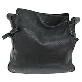 Chloé-Chloe Bolsa de Ombro Couro Preto Auth ar11856-Preto