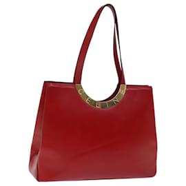 Céline-Bolso Tote CELINE Piel Rojo Autenticación 74549-Roja