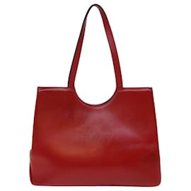 Céline-Bolso Tote CELINE Piel Rojo Autenticación 74549-Roja