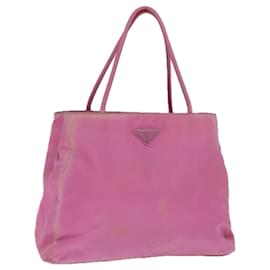 Prada-Bolso Tote PRADA Nylon Rosa Auth mr150-Rosa