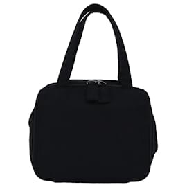 Prada-PRADA Hand Bag Nylon Black Auth 74962-Black