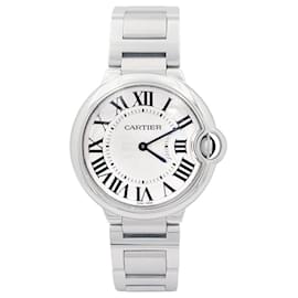 Cartier-Cartier watch, "Ballon Bleu", steel.-Other