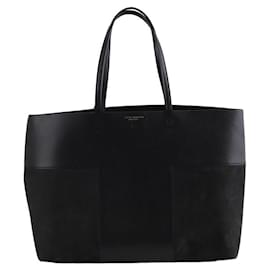 Tory Burch-Leather Cerf Tote-Black