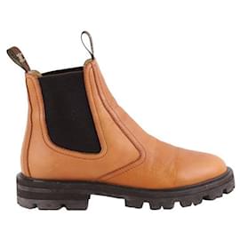 Céline-Leather boots-Brown