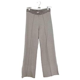 Claudie Pierlot Calça reta cáqui Caqui