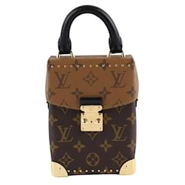 Louis Vuitton-Mini sac Camera Box en cuir-Marron