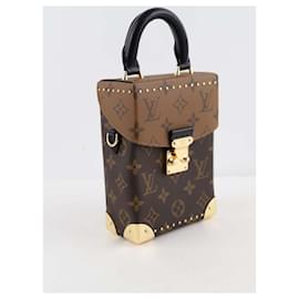Louis Vuitton-Mini sac Camera Box en cuir-Marron