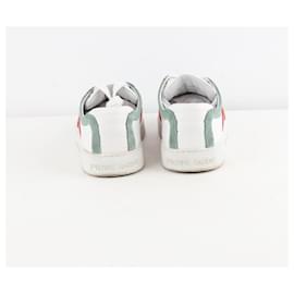 Pierre Hardy-Leather sneakers-White