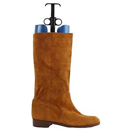 Michel Vivien Botas de couro Marrom