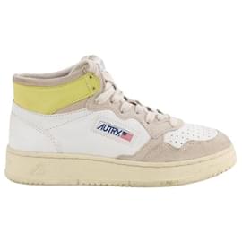 Autre Marque-Leather sneakers-Beige