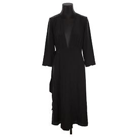 SéZane Vestido de seda Negro