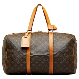 Louis Vuitton-Brown Louis Vuitton Monogram Sac Souple 45 Travel Bag-Brown