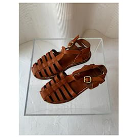 Jil Sander-Handmade brown leather sandal-Multiple colors