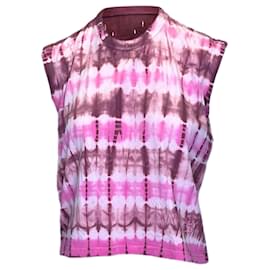 Autre Marque-Magenta & Multicolor Etoile Isabel Marant Tie-Dye Haut sans manches Taille US S-Multicolore