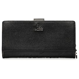 Christian Louboutin-Black Christian Louboutin Paloma Leather Long Wallet-Black