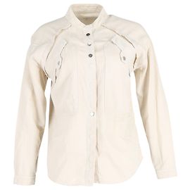 Blusa a capas Tyle de Ba&Sh de algodón color crema Blanco Crudo