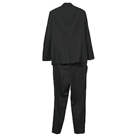 Saint Laurent-Saint Laurent Notch Lapel Suit in Black Wool-Black