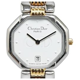 Dior-Montre Dior Quartz Octogone Swing Métal Quartz D48 203 en Bon état-Autre