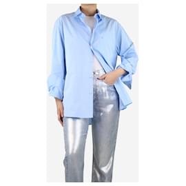 Gucci-Blue button-up cotton shirt - size UK 10-Blue