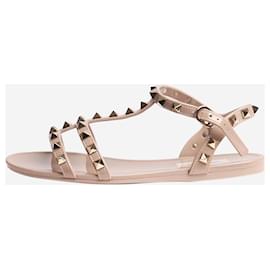 Valentino-Sandales en PVC Taupe Rockstud - taille EU 35-Autre