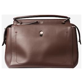 Fendi-Brown By The Way Boston leather cross-body bag-Brown