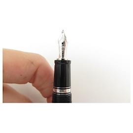 Montblanc-NEW MONTBLANC BOHEME PIERRE NOIR FOUNTAIN PEN 5049 RESIN BLACK FOUTAIN PEN-Black